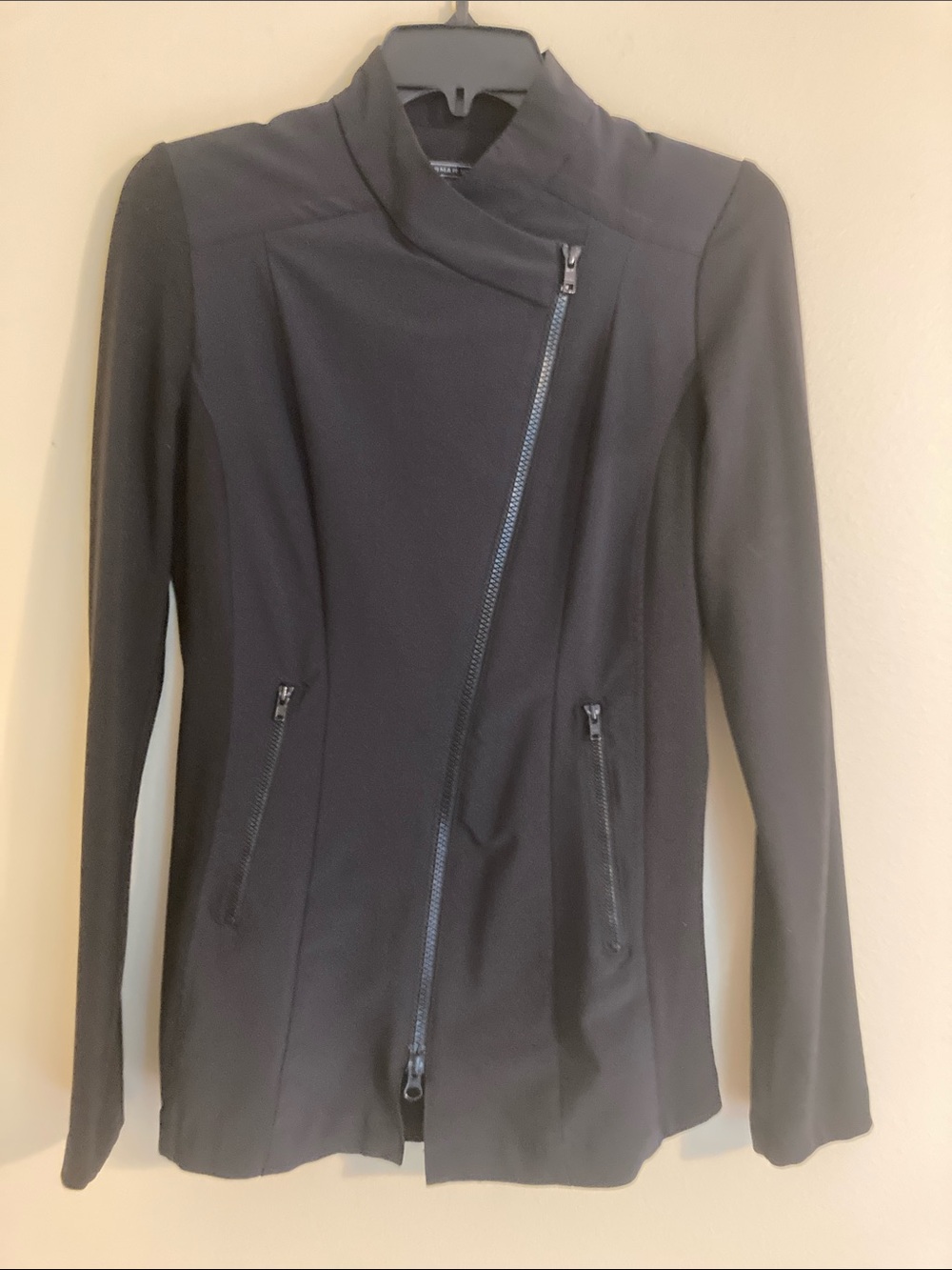 Noel Asmar Black Asymmetric Zip Utility Jacket